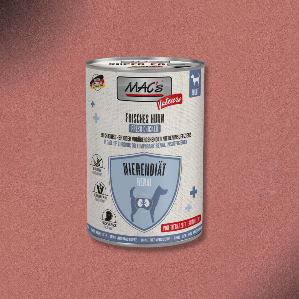6x400g MAC's Dog Vetcare Nierendiät - Huhn
