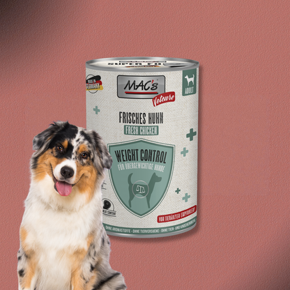 6x400g MAC's Dog Vetcare Weight Control - Huhn