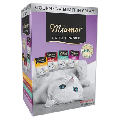 96x100g Miamor Ragout Royale Multi Mix Cream Multipack (4 Sorten)