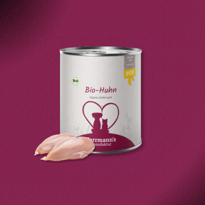 30x800g Herrmann’s Kreativ-Mix Bio Huhn Reinfleisch