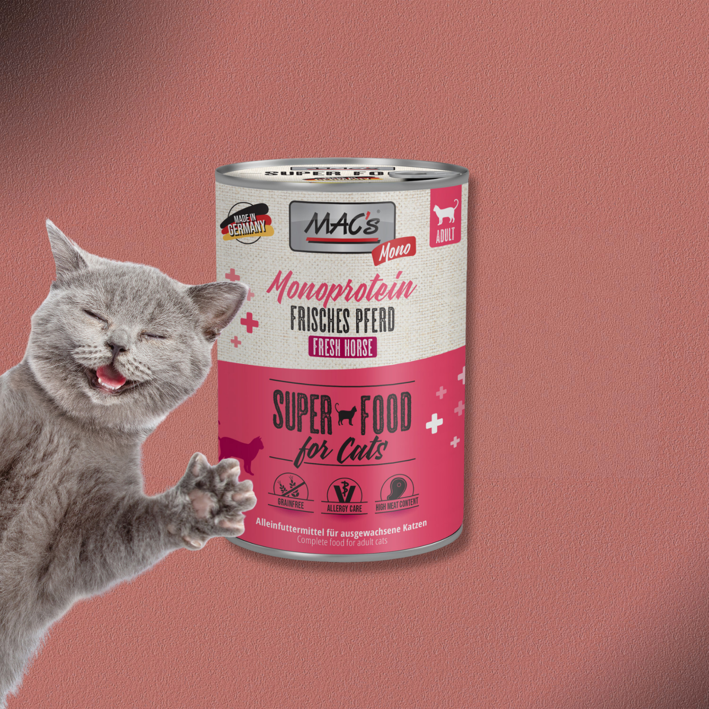 6x400g MAC's Cat Mono frisches Pferd