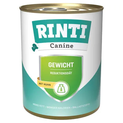 30x800g Rinti Canine Gewicht mit Huhn