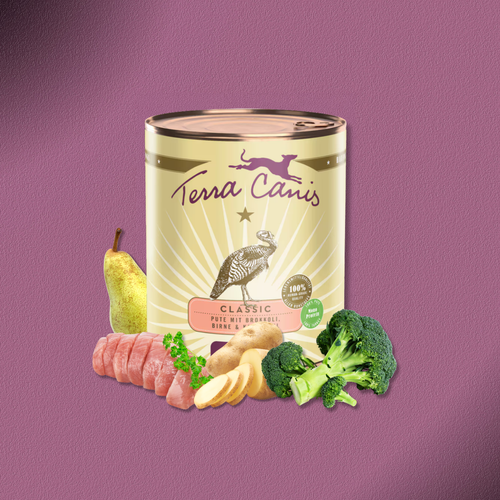 6x800g Terra Canis Classic Pute mit Brokkoli, Birne & Kartoffeln