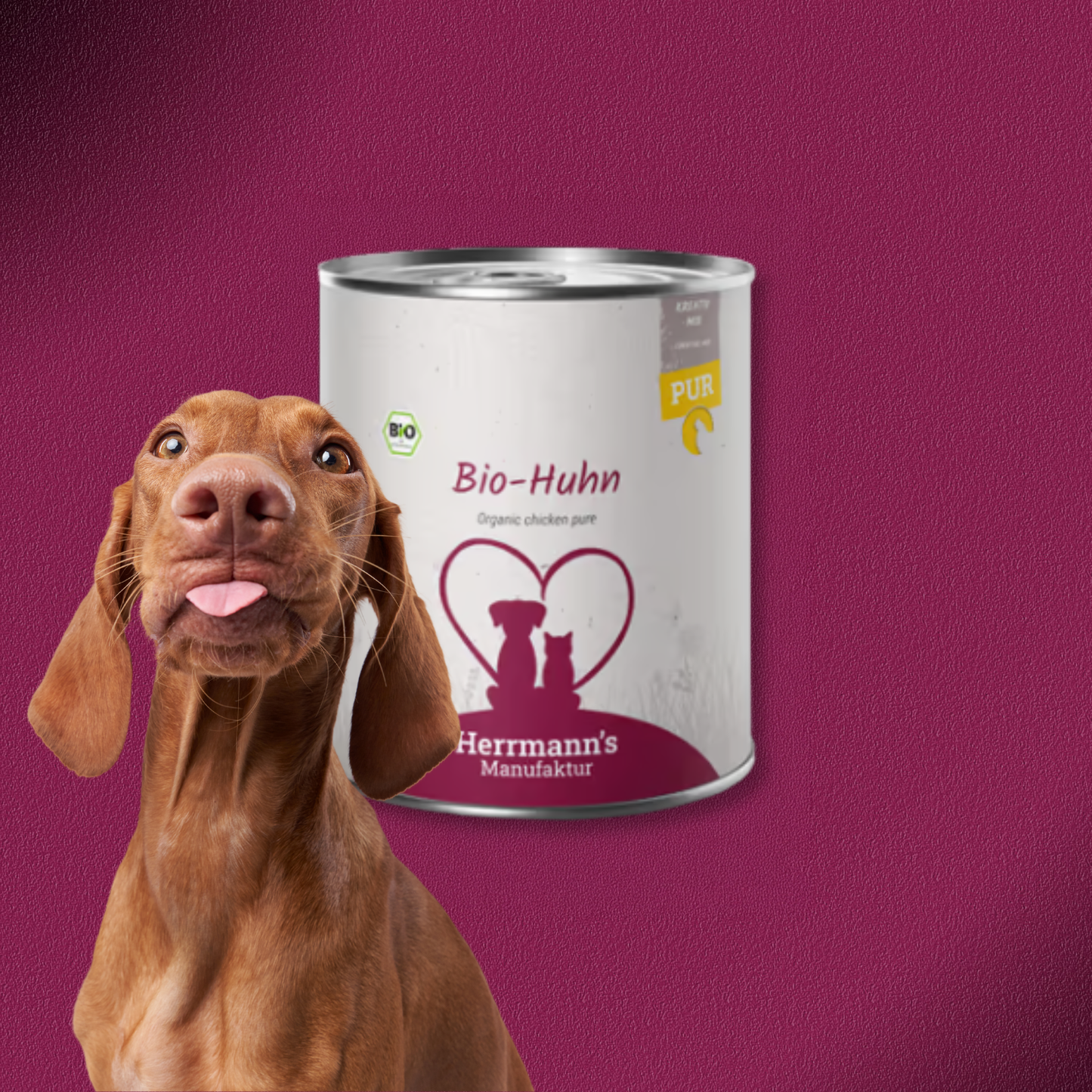 30x800g Herrmann’s Kreativ-Mix Bio Huhn Reinfleisch
