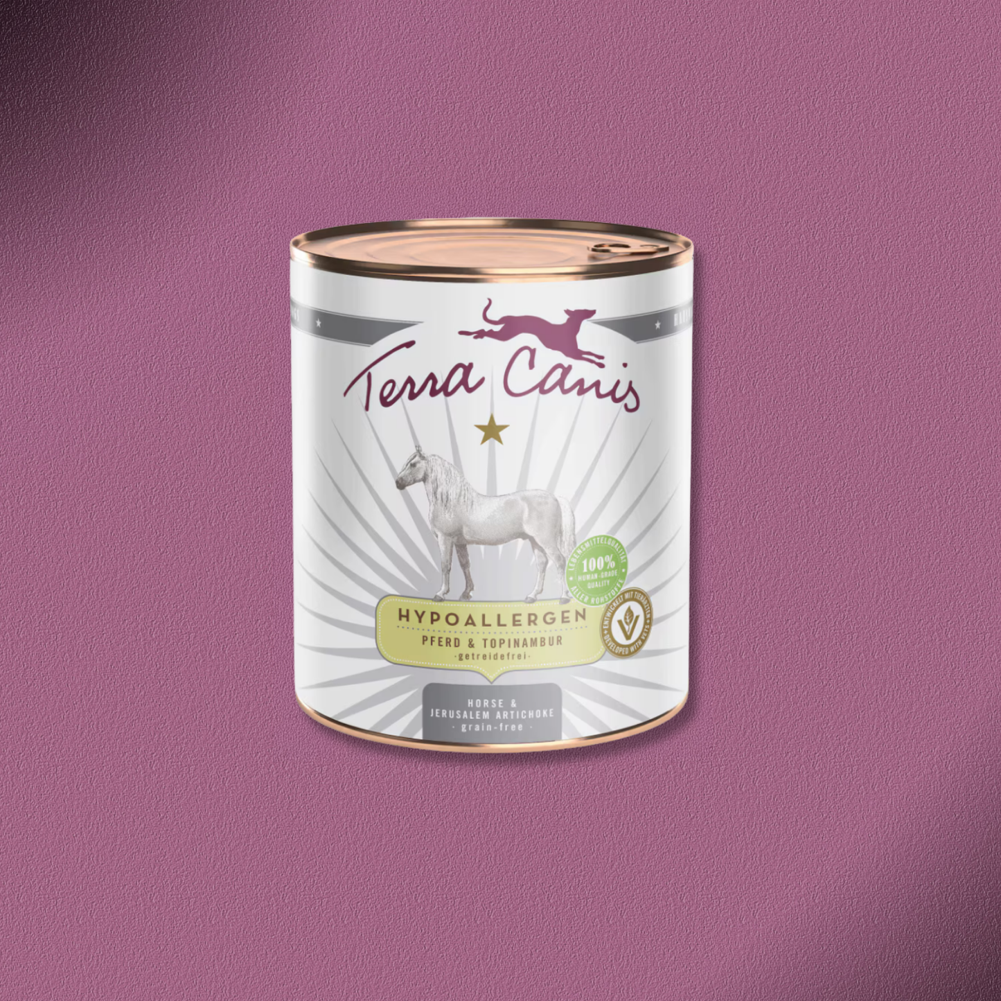 6x800g Terra Canis Hypoallergen Pferd mit Topinambur