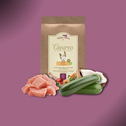3x5kg Terra Canis Canireo Huhn mit Zucchini, Apfel & Kokos