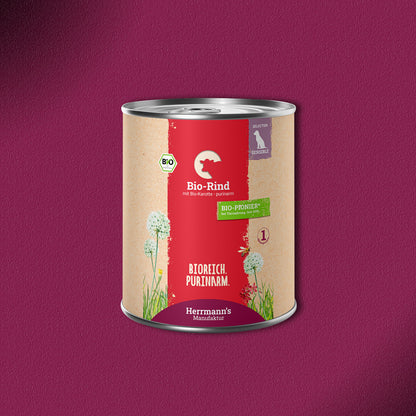 30x800g Herrmann’s Bio-Rind mit Bio-Karotten