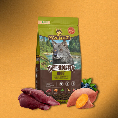 2x12,5kg Wolfsblut Dark Forest Adult Trockenfutter