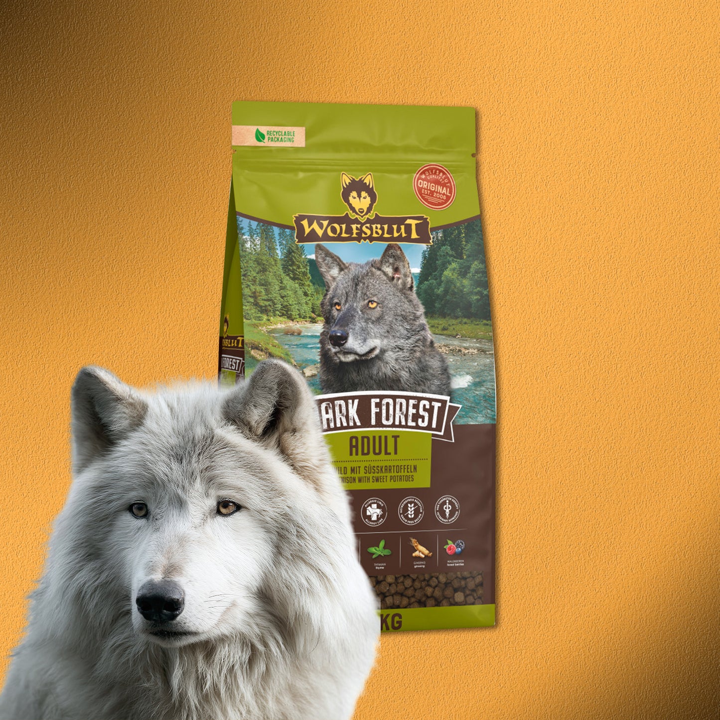 2x12,5kg Wolfsblut Dark Forest Adult Trockenfutter
