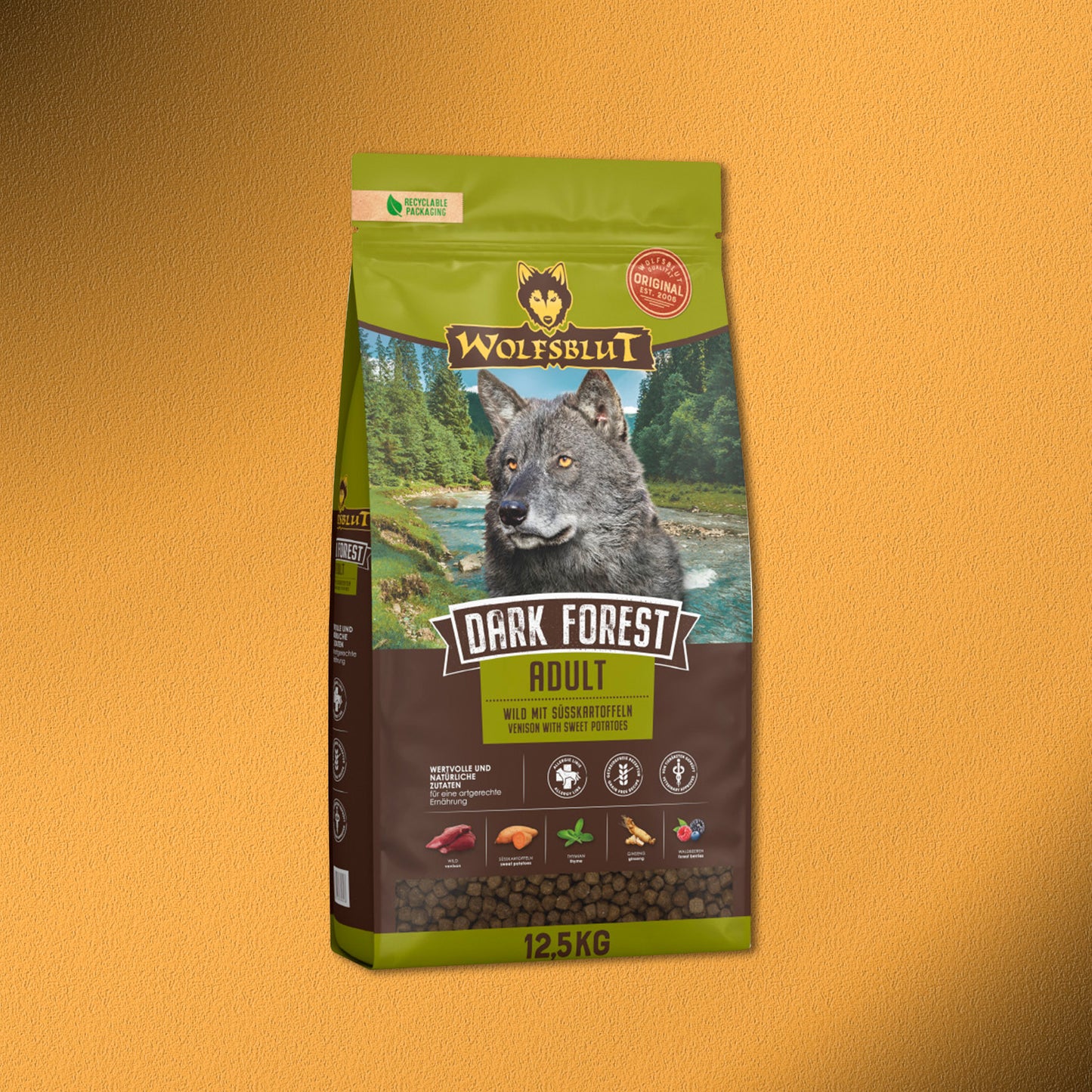 2x12,5kg Wolfsblut Dark Forest Adult Trockenfutter