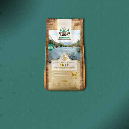 2x12kg Wildes Land Adult Ente mit Kartoffeln & Wildkräutern