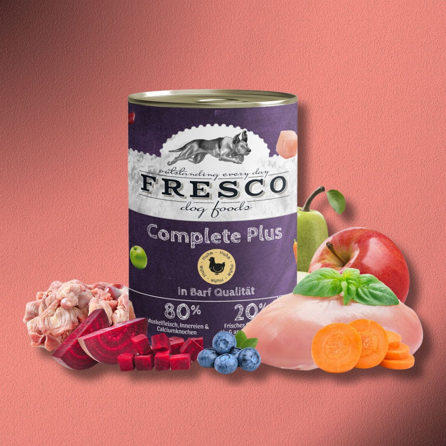 6x800g Fresco Complete Plus Huhn (haltbares B.A.R.F.)