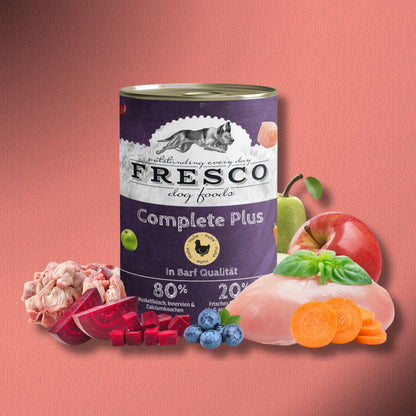 30x800g Fresco Complete Plus Huhn (haltbares B.A.R.F.)