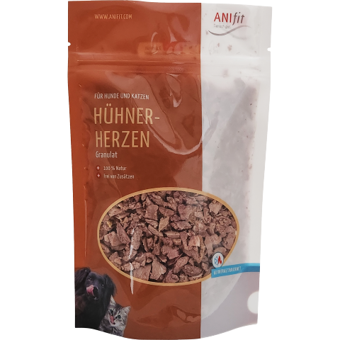 3x50g Anifit Hühnerherzen-Granulat