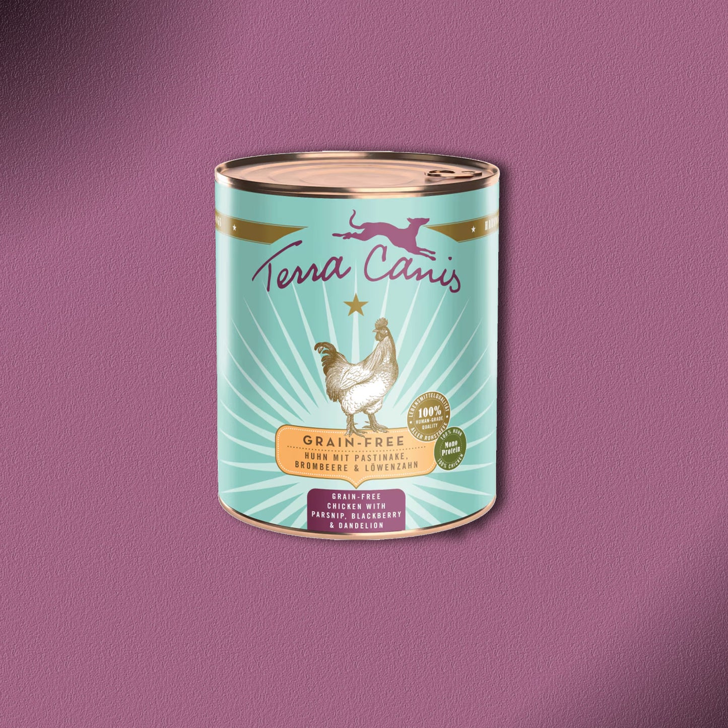 6x800g Terra Canis Grain-Free Huhn mit Pastinake, Brombeere & Löwenzahn