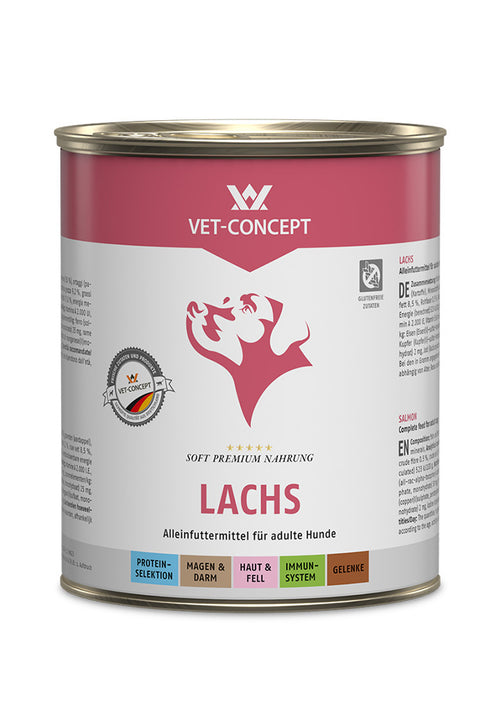 30x800g Vet Concept Hundemenü  - Lachs