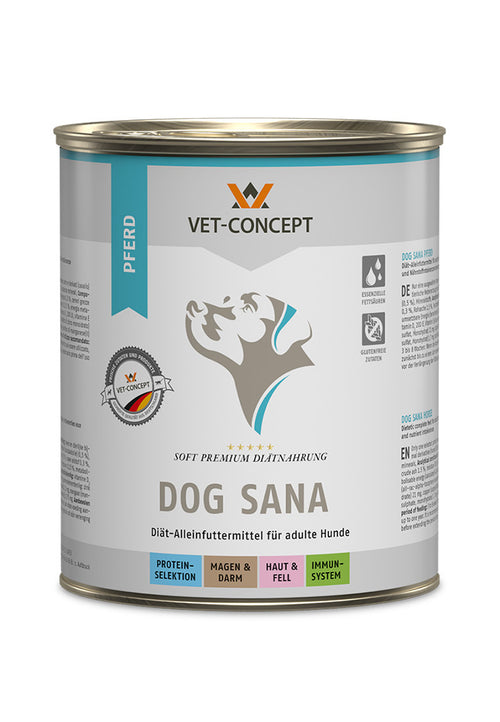 12x800g Vet Concept Hundemenü Sana Pferd