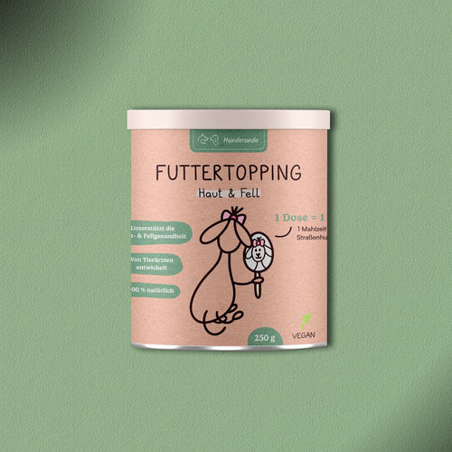 Hunderunde Futtertopping Haut & Fell 250g