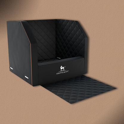 Knuffelwuff Cargo Hunde Auto Transportbox Sicherheit für den Hund und Sitzschutz für den Rücksitz