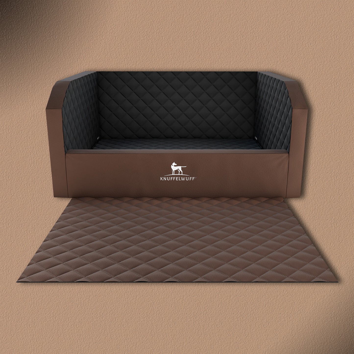 Knuffelwuff Cargo Hunde Auto Transportbox Sicherheit für den Hund und Sitzschutz für den Kofferraum