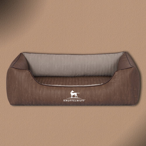 Knuffelwuff Orthopädisches Hundebett Outlander aus laser-gestepptem Kunstleder