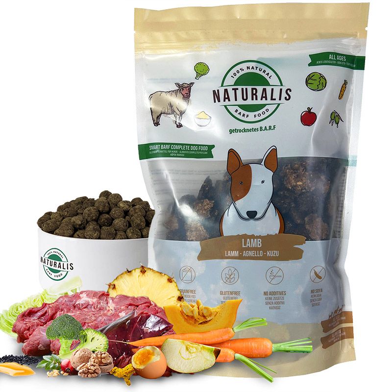 2x5kg Naturalis Smart 80 Trockenbarf Lamm (hypoallergen ohne Zusätze)