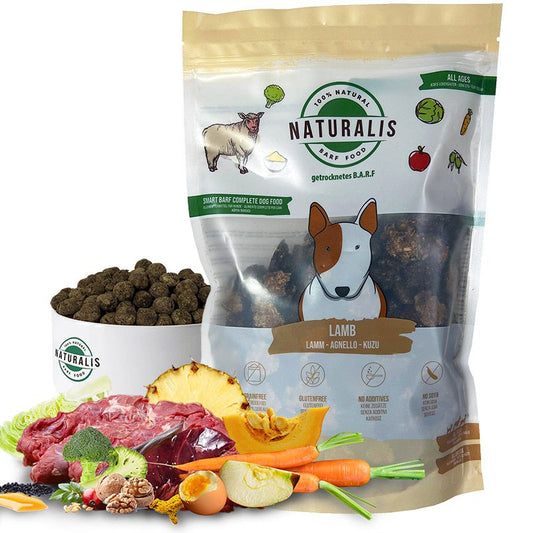 2x5kg Naturalis Smart 80 Trockenbarf Lamm (hypoallergen ohne Zusätze)