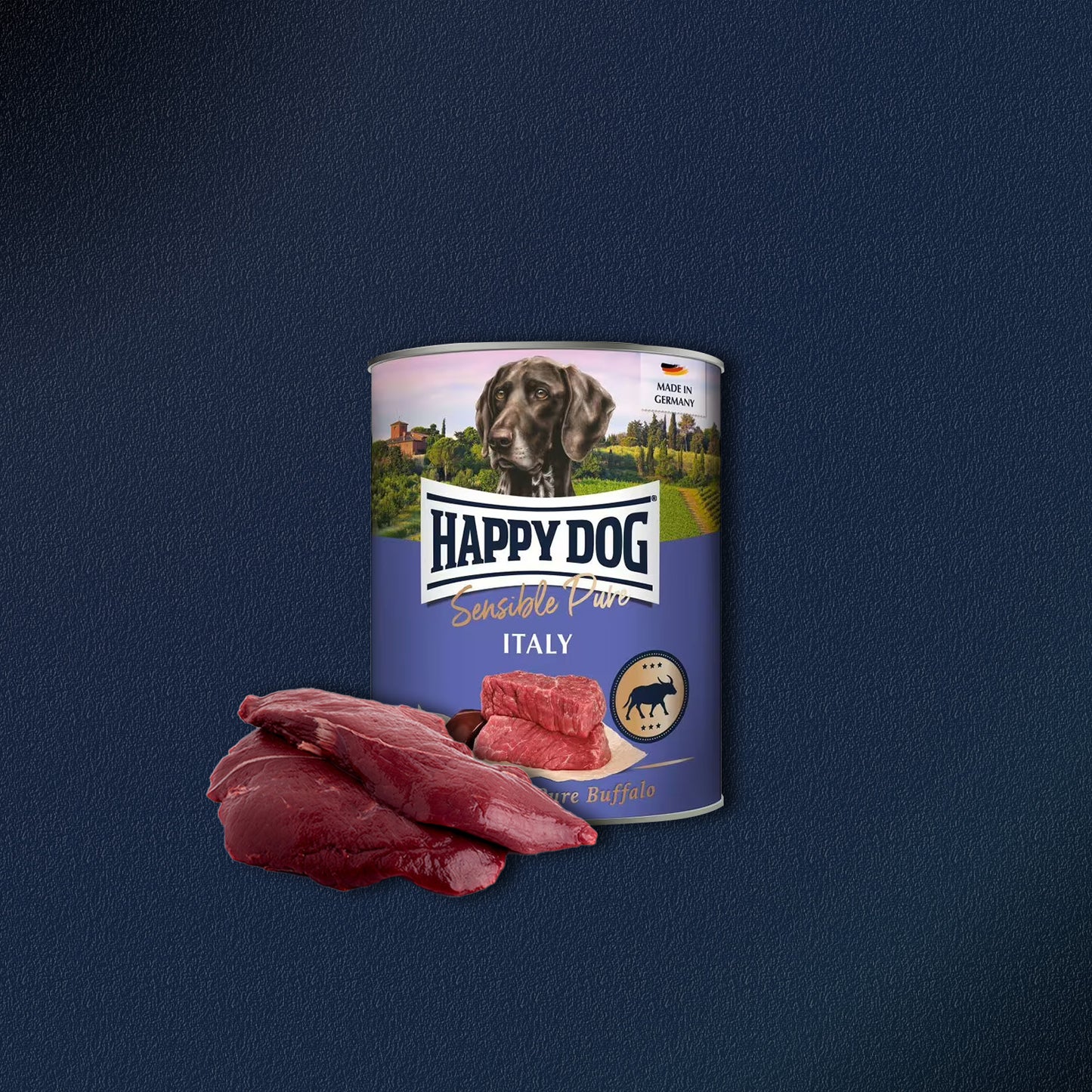 30x800g Happy Dog Sensible Pure Italy Adult Büffel Pur