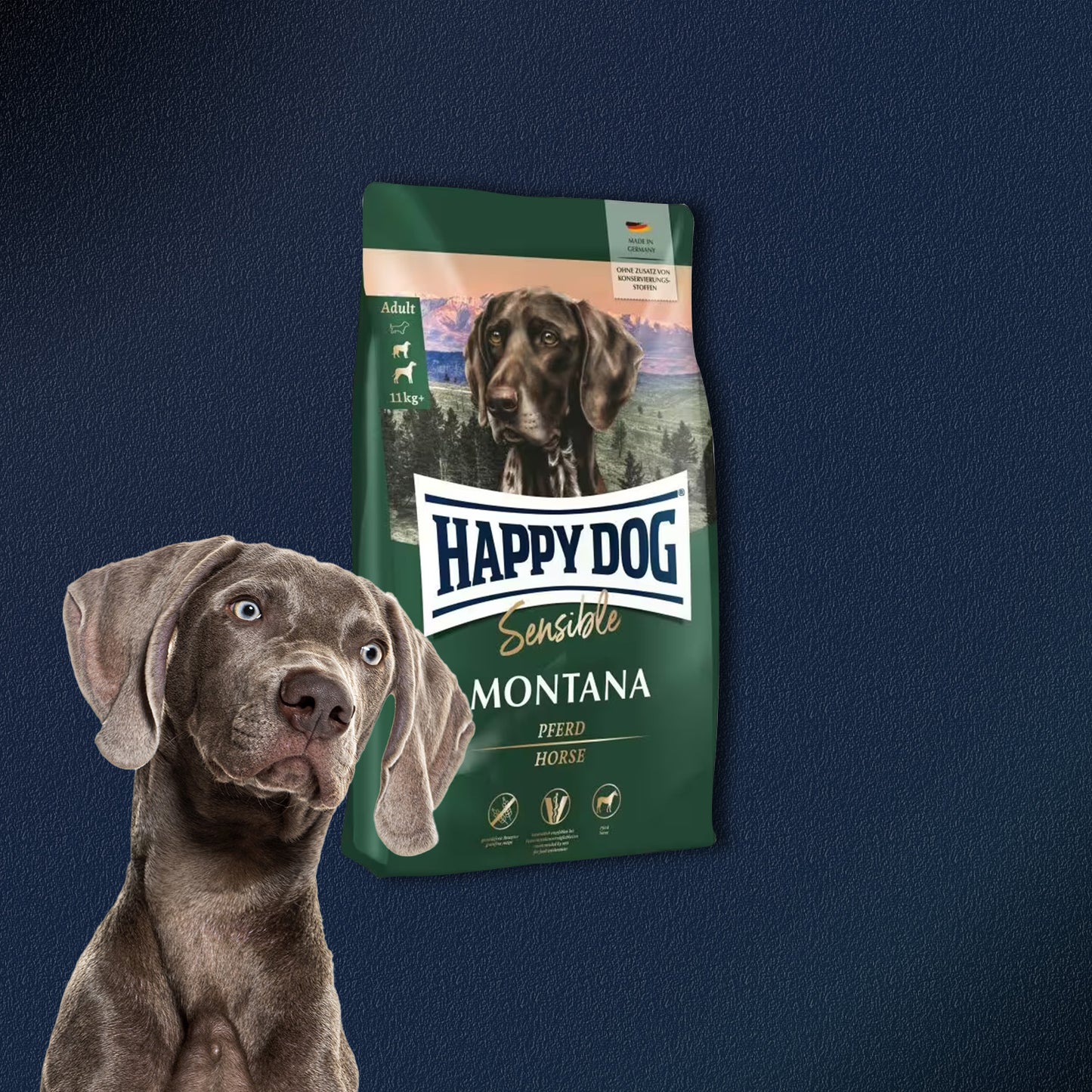 2x10kg Happy Dog Sensible Montana Adult Pferd