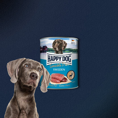 30x800g Happy Dog Sensible Pure Sweden Adult Wild Pur