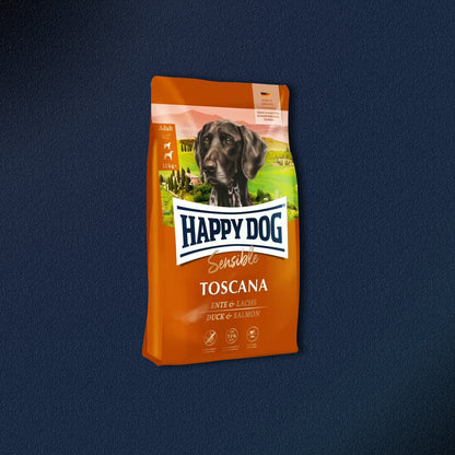 2x12,5kg Happy Dog Sensible Toscana Adult Ente & Lachs