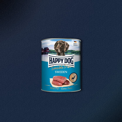 30x800g Happy Dog Sensible Pure Sweden Adult Wild Pur