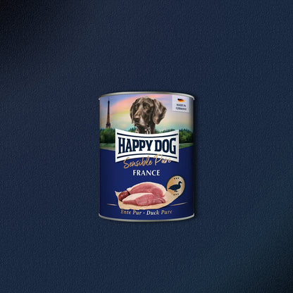 30x800g Happy Dog Sensible Pure France Adult Ente Pur
