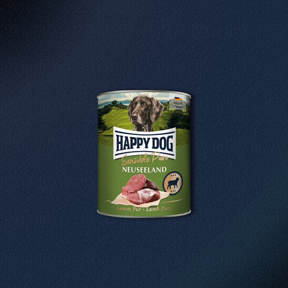 30x800g Happy Dog Sensible Pure Neuseeland Adult Lamm Pur