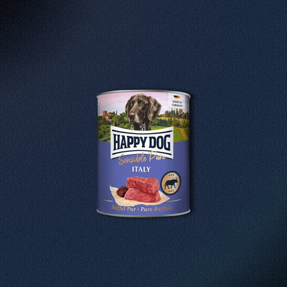 30x800g Happy Dog Sensible Pure Italy Adult Büffel Pur