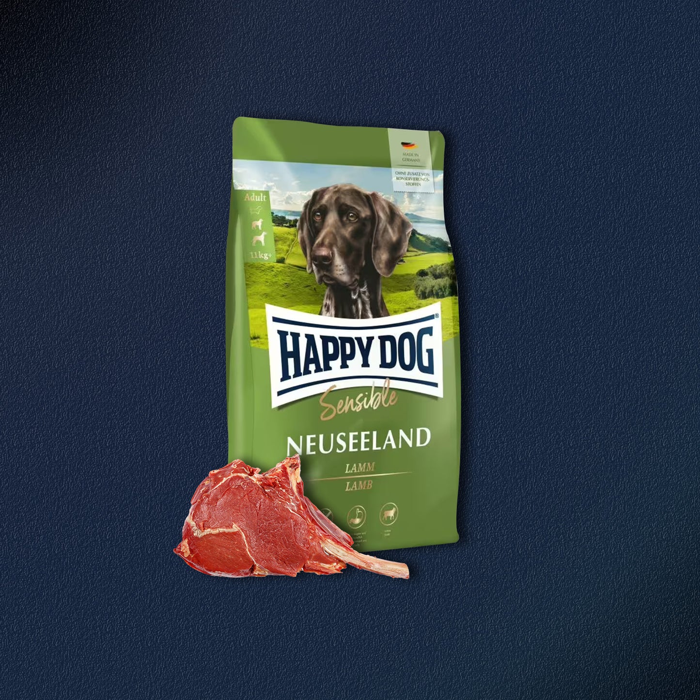 2x12,5kg Happy Dog Sensible Neuseeland Adult Lamm