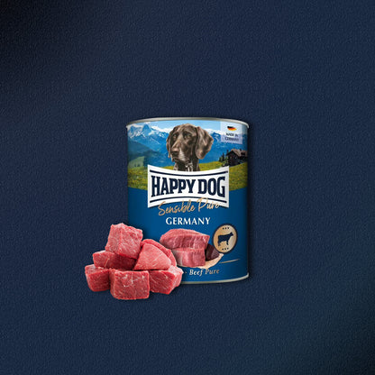 30x800g Happy Dog Sensible Pure Germany Adult Rind Pur