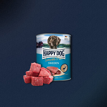 30x800g Happy Dog Sensible Pure Sweden Adult Wild Pur