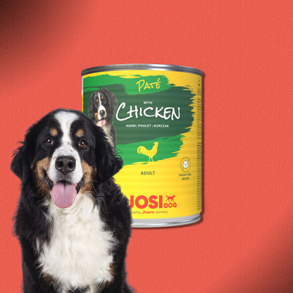30x800g JosiDog Paté Chicken
