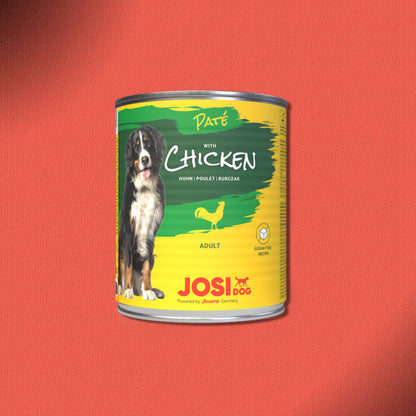 30x800g JosiDog Paté Chicken
