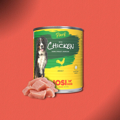 30x800g JosiDog Paté Chicken