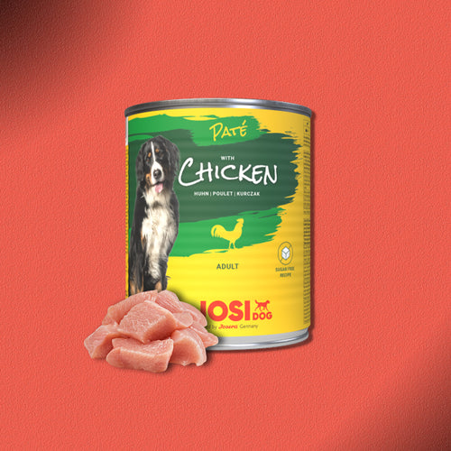 30x800g JosiDog Paté Chicken
