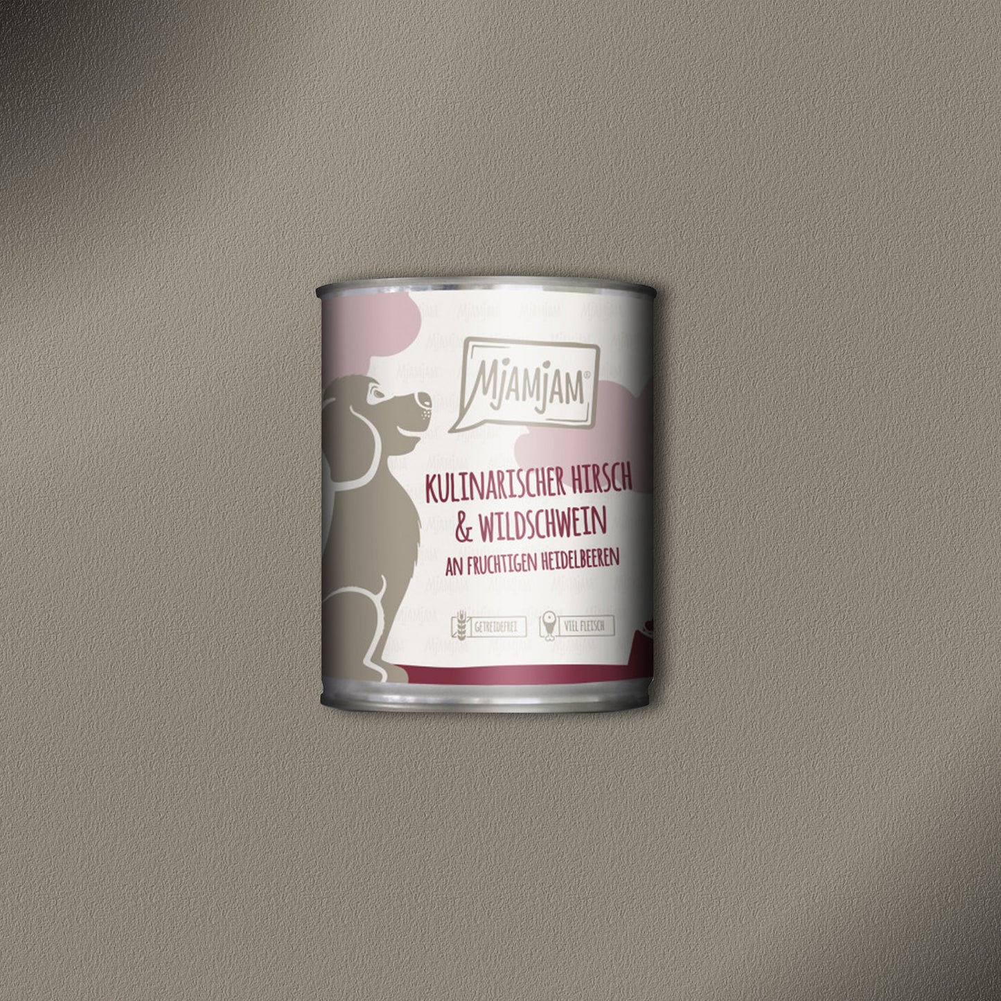 30x800g MjamMjam Kulinarischer Hirsch & Wildschwein an fruchtigen Heidelbeeren