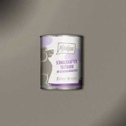 30x800g MjamMjam Schmackhafter Truthahn an leckeren Möhrchen