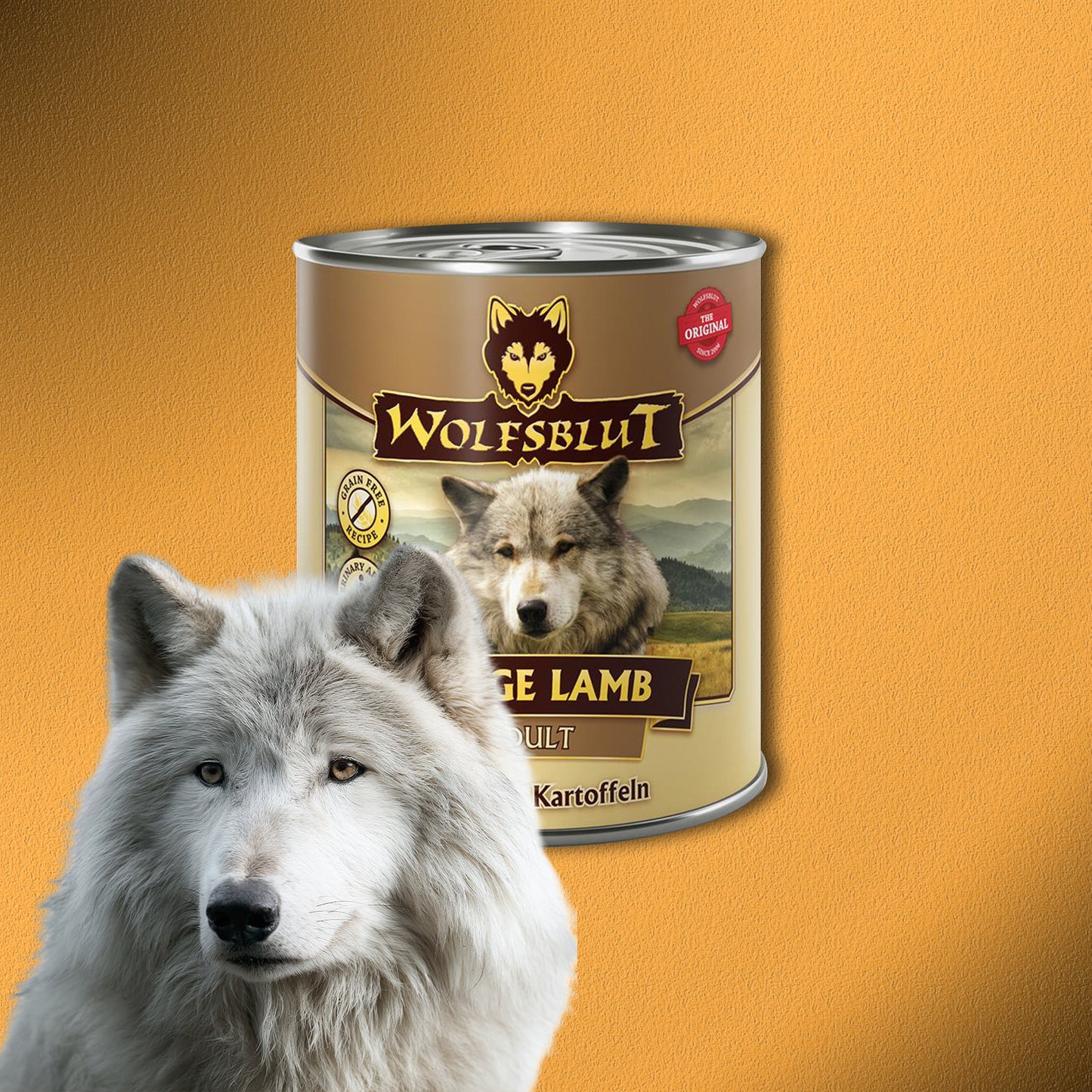 30x800g Wolfsblut Range Lamb Adult – Lamm mit Kartoffeln