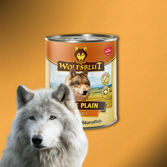 30x800g Wolfsblut Wide Plain Adult Nassfutter - Pferd mit Süßkartoffeln