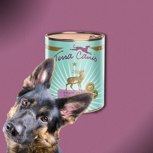 30x800g Terra Canis Grain-Free Wild mit Kartoffel, Apfel & Preiselbeere