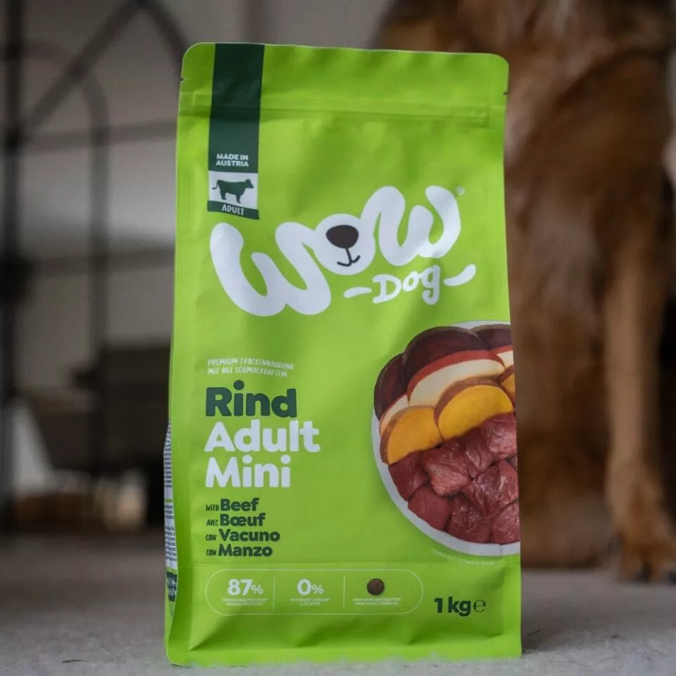 8x1kg WOW Dog Adult Rind Mini's