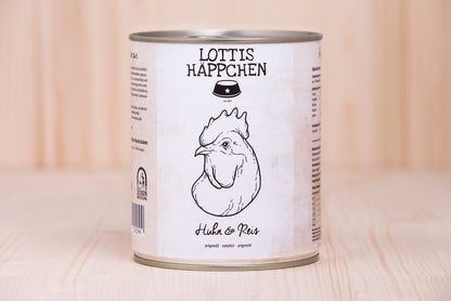 3x12 Dosen (800g) Lottis Häppchen (3 Sorten)