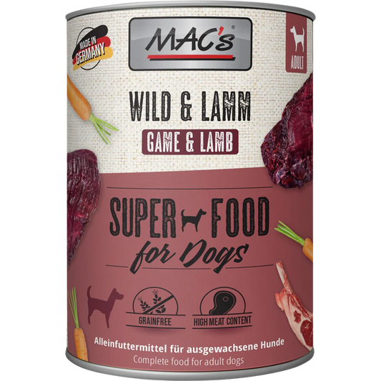 30x800g MAC's Dog Wild & Lamm